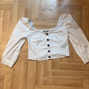 Urban Outfitters White Crop Top